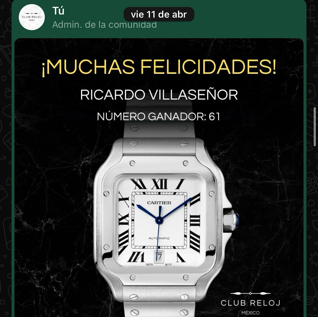 Ricardo Villaseñor | Cartier Santos