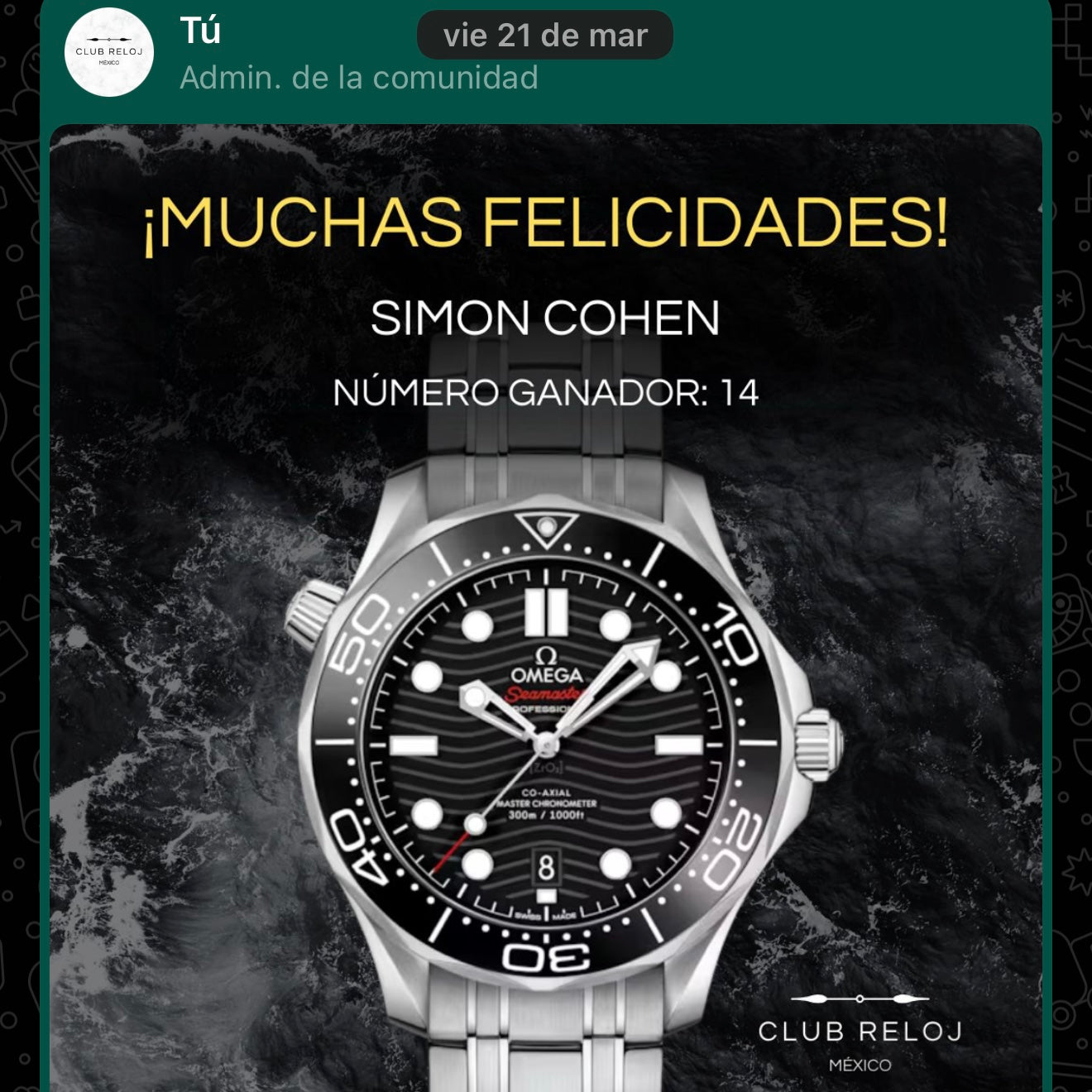 Simón Cohen | Omega Seamaster