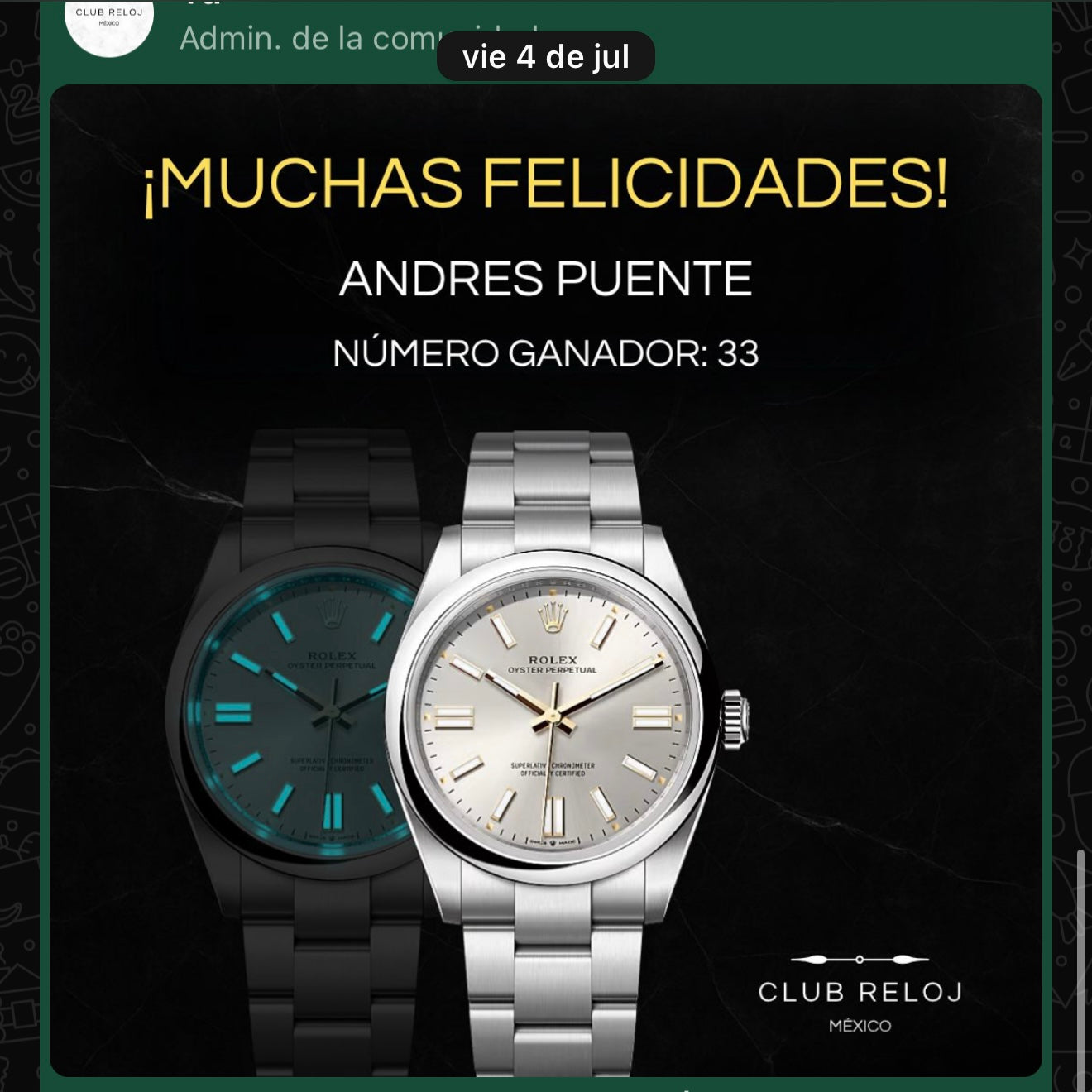 Andrés Puente | Rolex Oyster Perpetual