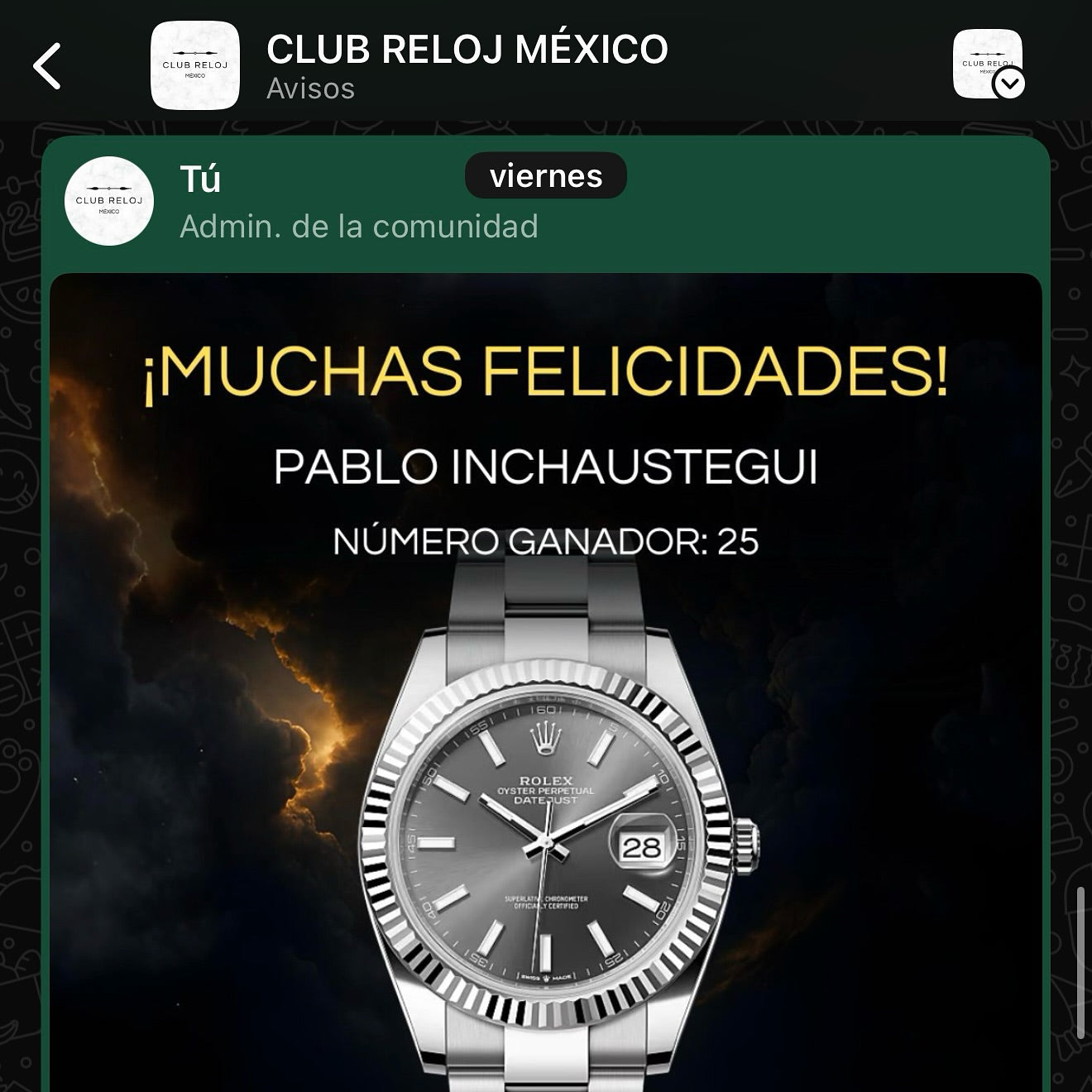 Pablo Inchaustegui | Rolex Datejust