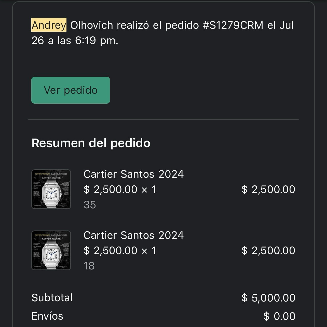 Andrey Olhovich | Cariter Santos