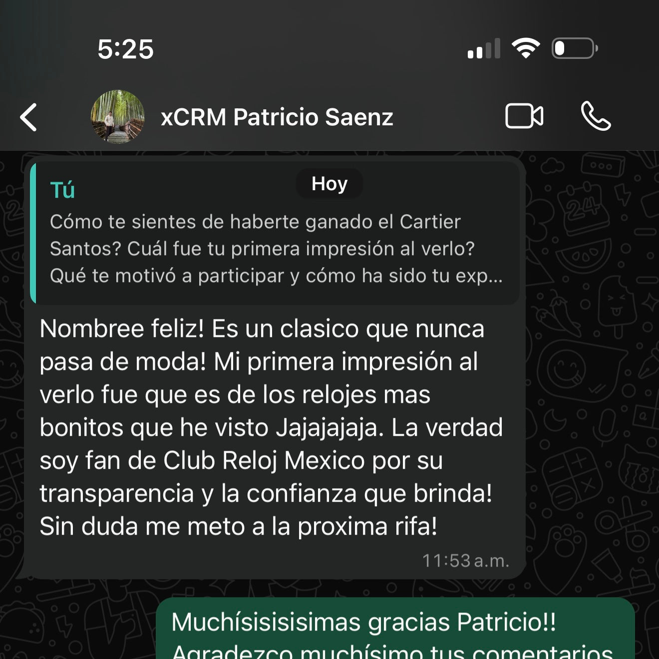 Patricio Saenz | Cartier Santos